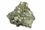 Gleaming Pyrite Crystal Cluster - Peru #271583-1